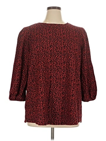 MULTIPLES 3/4 Sleeve Blouse (view 1)