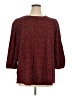 MULTIPLES Red 3/4 Sleeve Blouse Size 1X - photo 1