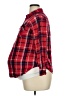 Isabel Maternity 100% Rayon Plaid Red Long Sleeve Button-Down Shirt Size XL Maternity - photo 5