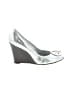 Tory Burch Metallic Silver Wedges Size 8 - photo 1