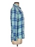 Rails 100% Rayon Plaid Blue Long Sleeve Button-Down Shirt Size M - photo 4