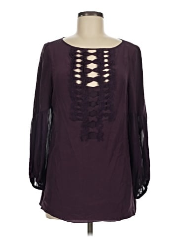 Nanette Lepore Long Sleeve Silk Top (view 1)