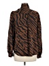 Laundry by Shelli Segal 100% Polyester Animal Print Brown Long Sleeve Blouse Size M - photo 2