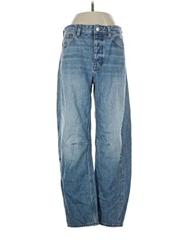 Madewell The Darted Barrel-Leg Jean in Dobbins Wash (view 1)