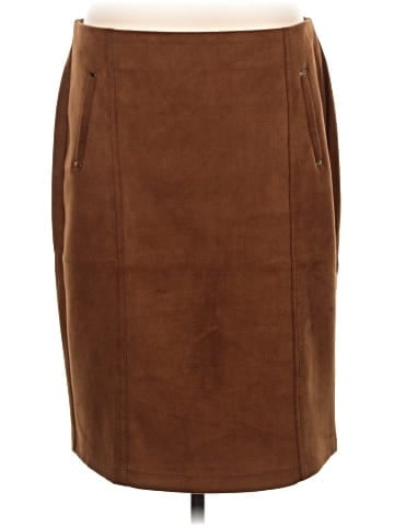 SOHO Apparel Ltd Faux Leather Skirt (view 1)