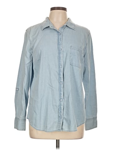 Faded Glory Long Sleeve Button-Down Shirt (view 1)