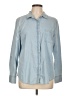 Faded Glory 100% Cotton Blue Long Sleeve Button-Down Shirt Size L - photo 1