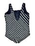 Lands' End Stripes Blue One Piece Swimsuit Size 24 - photo 2