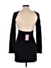 Edikted Solid Black Casual Dress Size M - photo 2