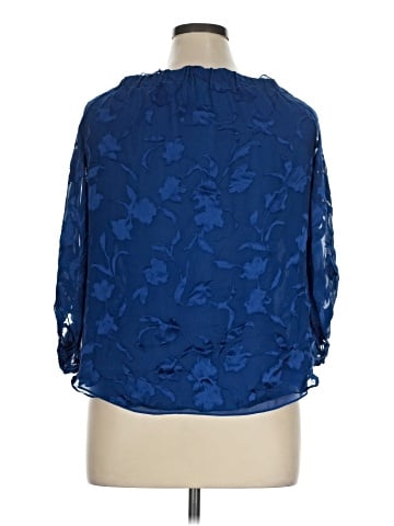 White House Black Market 3/4 Sleeve Blouse (view 2)