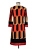 En Focus Studio Argyle Orange Casual Dress Size 8 - photo 2