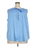 The Limited Blue Sleeveless Blouse Size 2X - photo 2