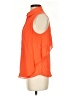 Parker Orange Sleeveless Button-Down Shirt Size XS - photo 5