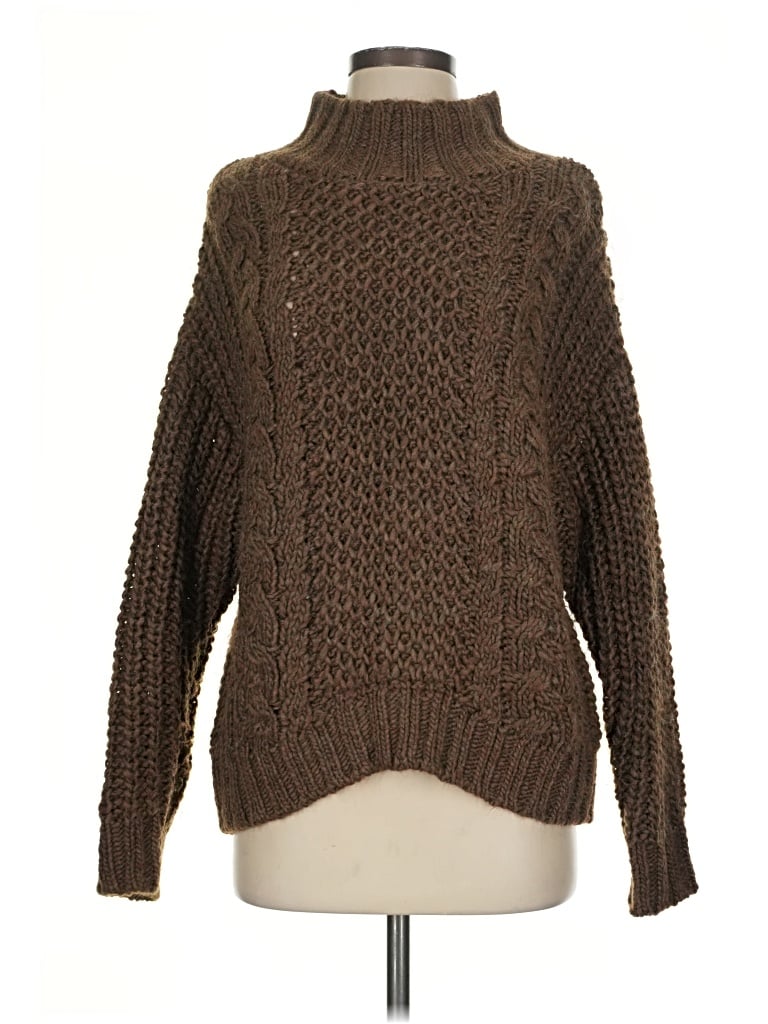 Pre-owned Universal Thread Turtleneck Sweater In Brown