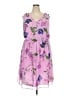 Talbots 100% Polyester Floral Pink Casual Dress Size 20 Petite - photo 1