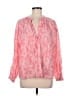 OVERLOVER 100% Cotton Pink Long Sleeve Blouse Size M - photo 1