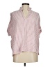 Splendid Stripes Pink Short Sleeve Blouse Size M - photo 1