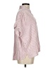 Splendid Stripes Pink Short Sleeve Blouse Size M - photo 4