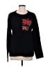 Collections etc. 100% Acrylic Floral Black Pullover Sweater Size M - photo 1