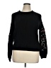 Torrid Floral Black Pullover Sweater Size 1X Plus (1) - photo 1