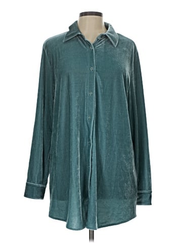 Soft Surroundings Long Sleeve Button-Down Shirt (view 1)