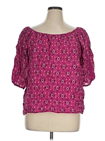 By Anthropologie Short Sleeve Blouse (view 1)