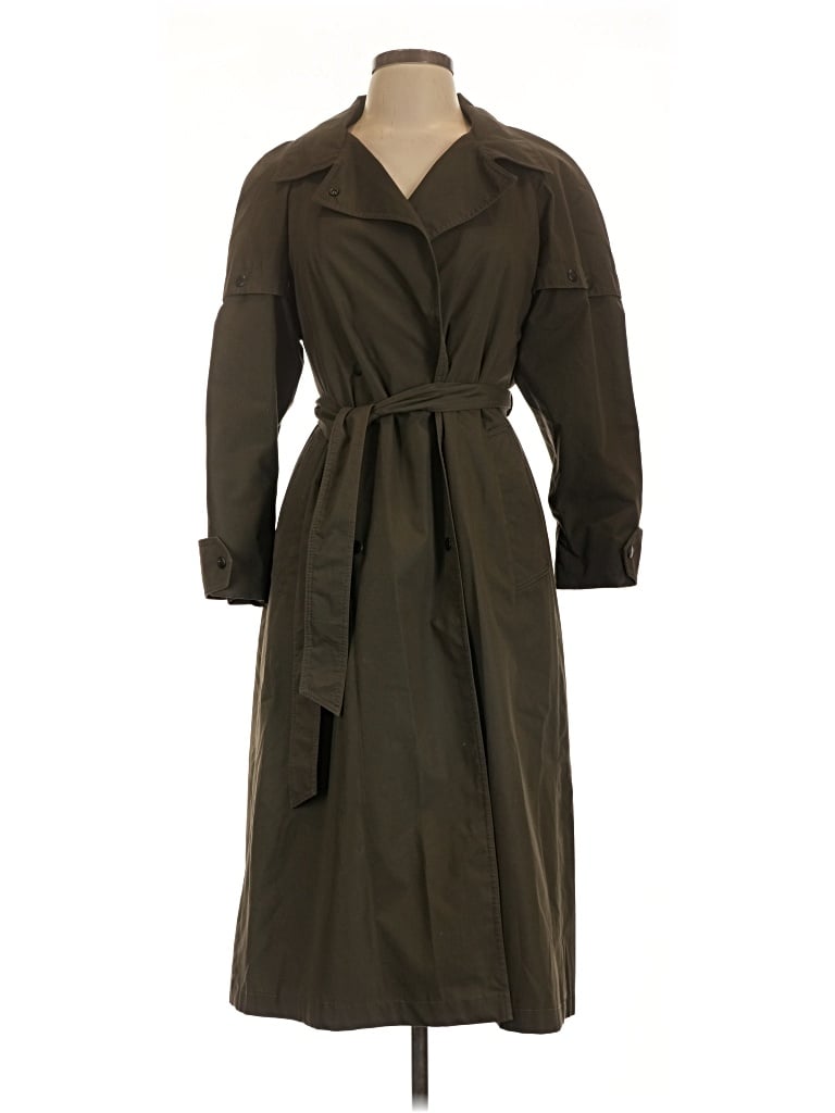Pre-owned Assorted Brands Trenchcoat In Green