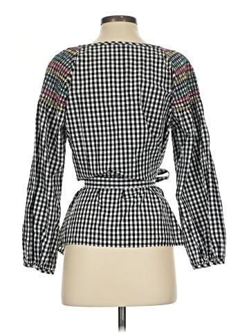 Madewell Smocked Gingham Top (view 2)
