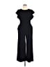Bebe 100% Polyester Solid Black Jumpsuit Size XL - photo 1