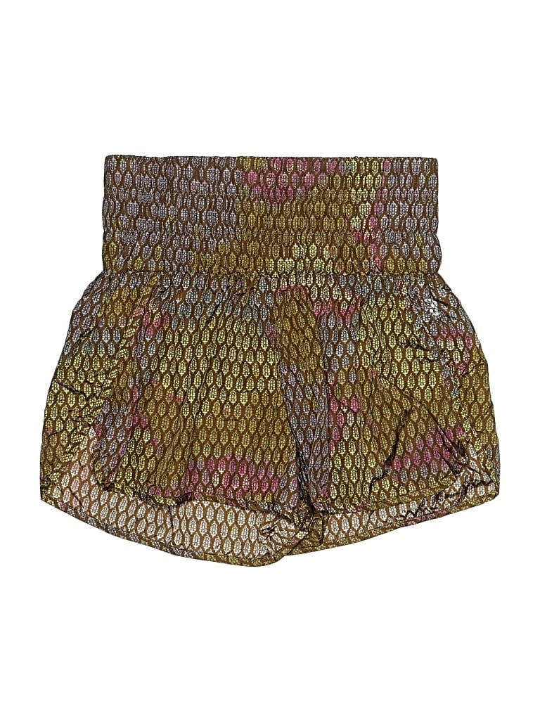 Pre-owned Fp Movement Shorts In Gold