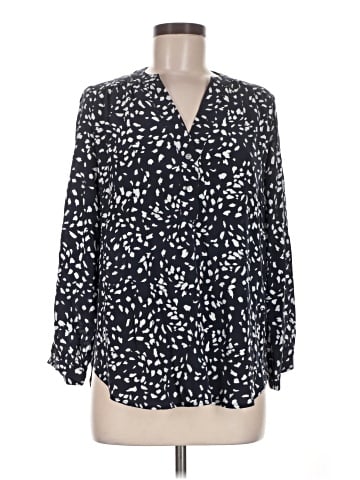 Amour Vert Long Sleeve Silk Top (view 1)