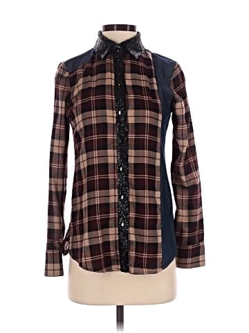 BCBGeneration Long Sleeve Blouse (view 1)