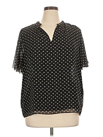 Ann Taylor Short Sleeve Blouse (view 1)