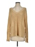 Double Zero 100% Acrylic Metallic Gold Pullover Sweater Size S - photo 1