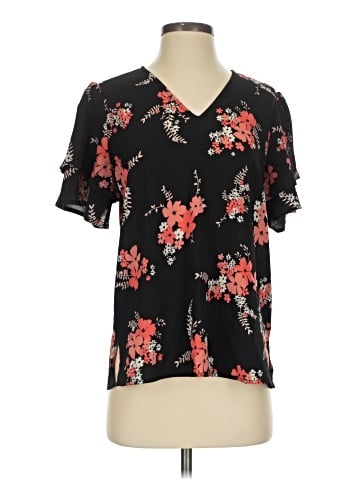 MICHAEL Michael Kors Short Sleeve Blouse (view 1)