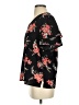 MICHAEL Michael Kors Floral Black Short Sleeve Blouse Size S - photo 5
