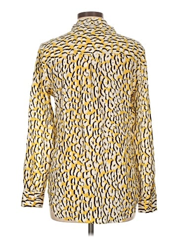 Equipment Long Sleeve Silk Top (view 2)