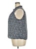 Ann Taylor LOFT Outlet 100% Polyester Blue Sleeveless Blouse Size XXL - photo 5
