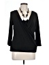 AGB Black 3/4 Sleeve Top Size L - photo 1