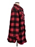 Torrid 100% Cotton Plaid Red Coat Size 1X Plus (1) - photo 4