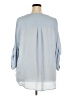 Torrid 100% Polyester Blue 3/4 Sleeve Blouse Size 4X Plus (4) - photo 2