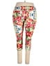 Lularoe Floral Red Active Pants Size 2X - photo 1