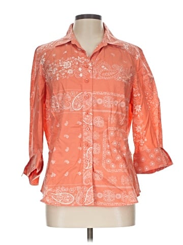Coldwater Creek 3/4 Sleeve Button-Down Shirt (view 1)