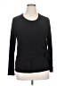 Dennis by Dennis Basso Black Long Sleeve Top Size XL - photo 1