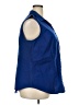 Talbots Blue Sleeveless Button-Down Shirt Size 18 - photo 4