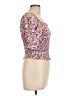 Angie Orange Short Sleeve Top Size L - photo 4