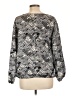 Laundry by Shelli Segal 100% Polyester Silver Long Sleeve Blouse Size 12 - photo 2