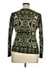 Nic + Zoe Paisley Green Pullover Sweater Size XL - photo 2