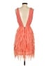 Alice + Olivia 100% Silk Orange Cocktail Dress Size XS - photo 2