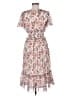 Max Studio 100% Polyester Floral Ivory Cocktail Dress Size M (estimated) - photo 2